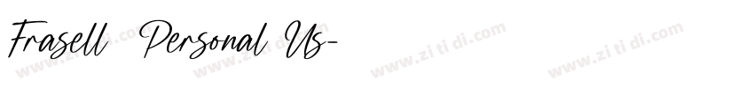 Frasell  Personal Us字体转换